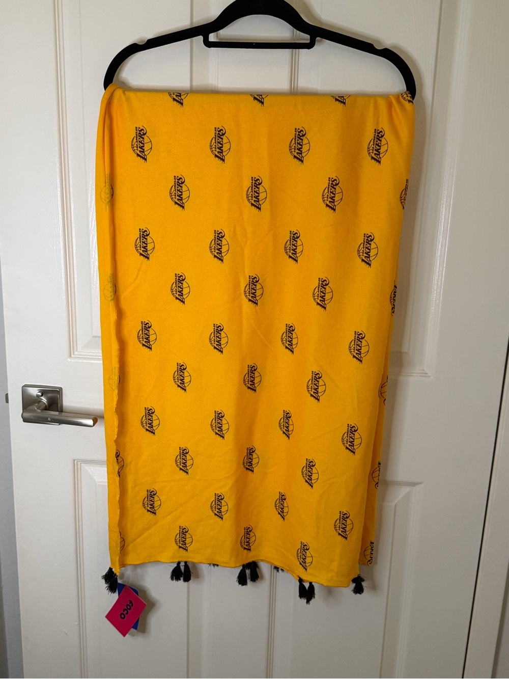 Yellow Lakers Logo Scarf Wrap